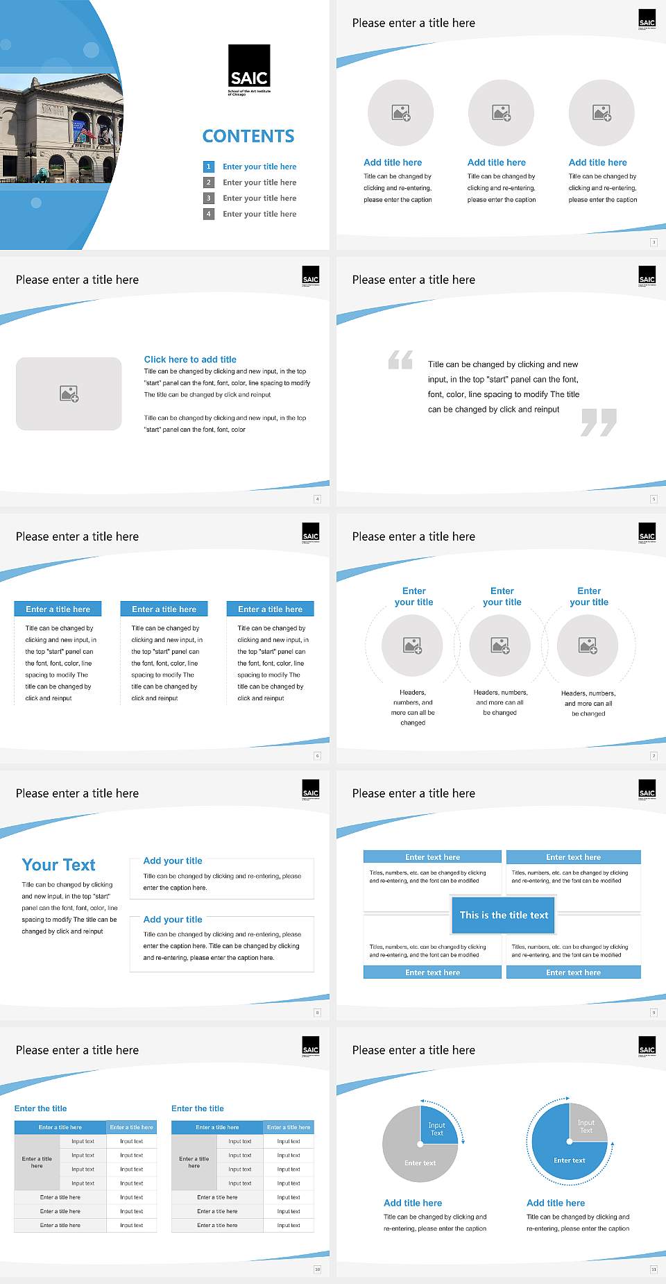 School of the Art Institute of Chicago Course/Courseware Creation PPT Template4:3 ratio PPT effect preview image2