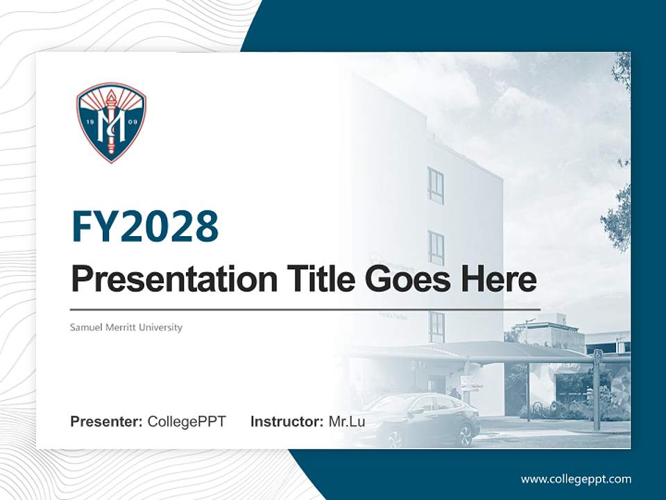 Samuel Merritt University Academic Presentation/Research Findings Report PPT Template4:3 ratio PPT effect preview image5