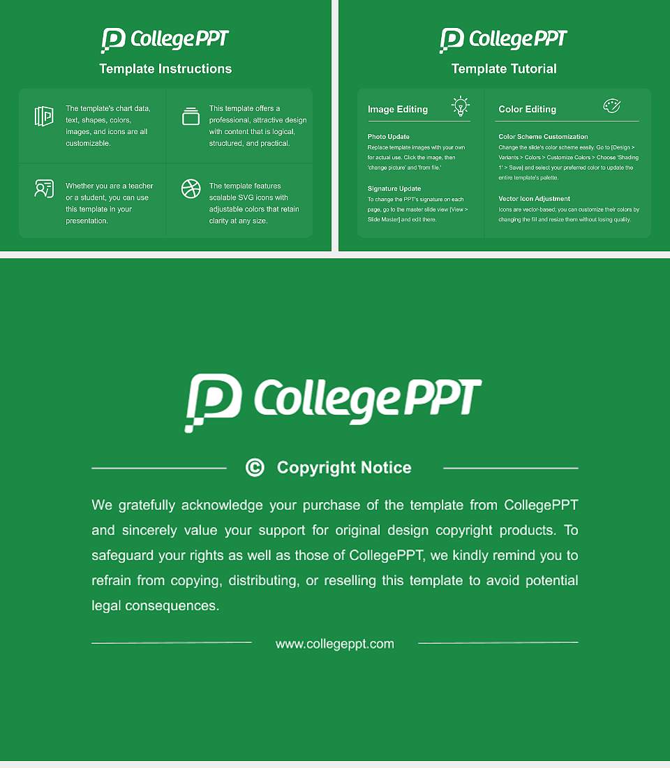 Salem University Course/Courseware Creation PPT Template4:3 ratio PPT effect preview image5