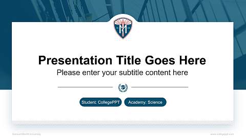 Samuel Merritt University National Scholarship Defense PPT Template
