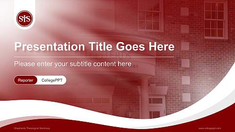 Shepherds Theological Seminary Lecture Sharing and Networking Event PPT Template