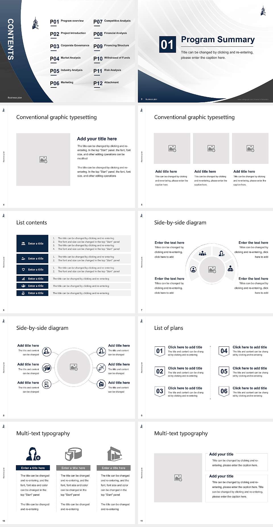 Samford University Competition/Entrepreneurship Contest PPT Template4:3 ratio PPT effect preview image2
