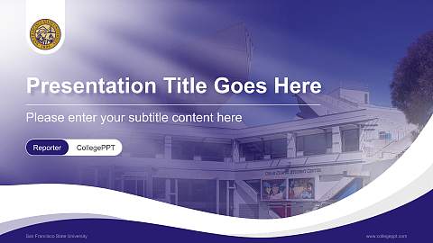 San Francisco State University Lecture Sharing and Networking Event PPT Template