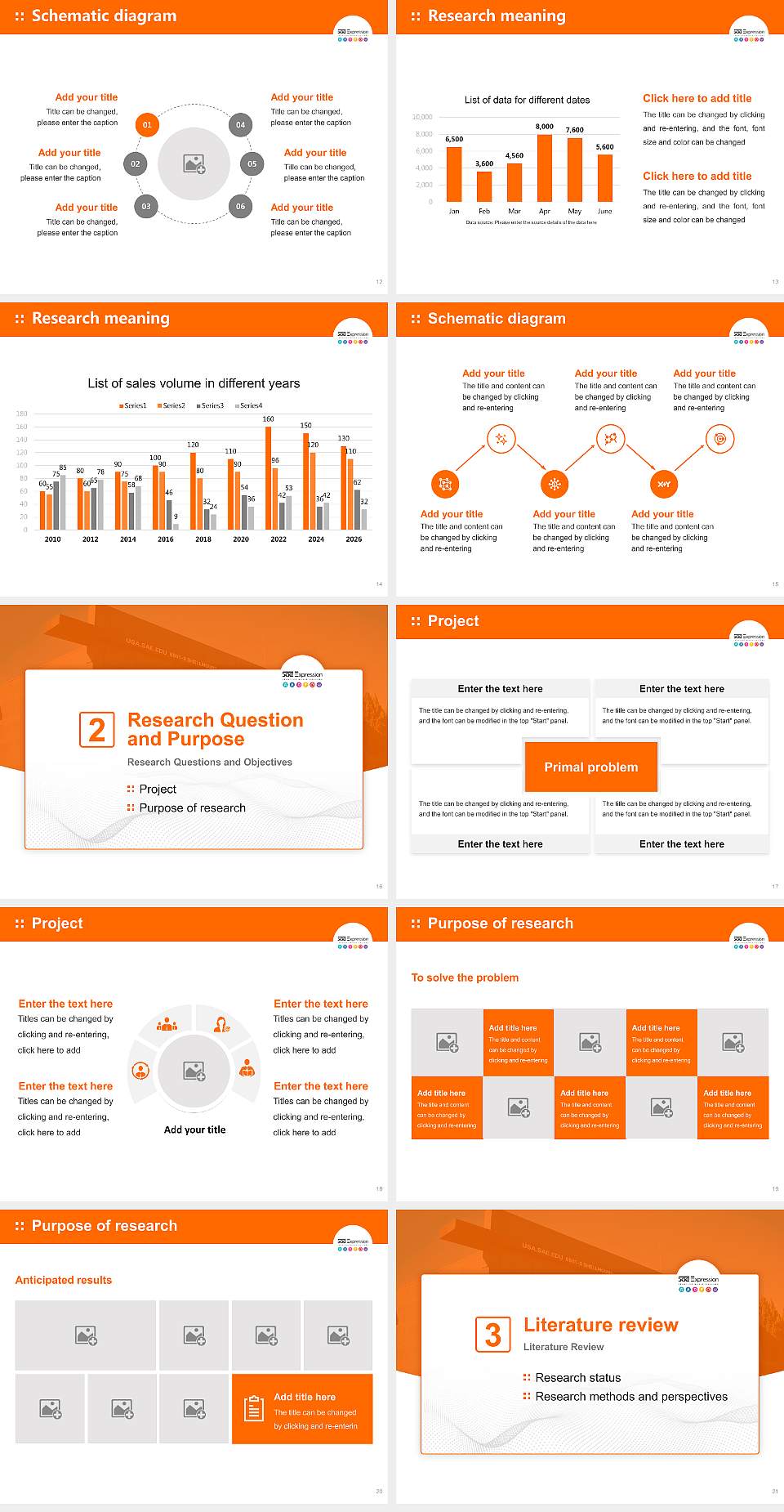 Sae Expression College Graduation Thesis Defense PPT Template4:3 ratio PPT effect preview image3