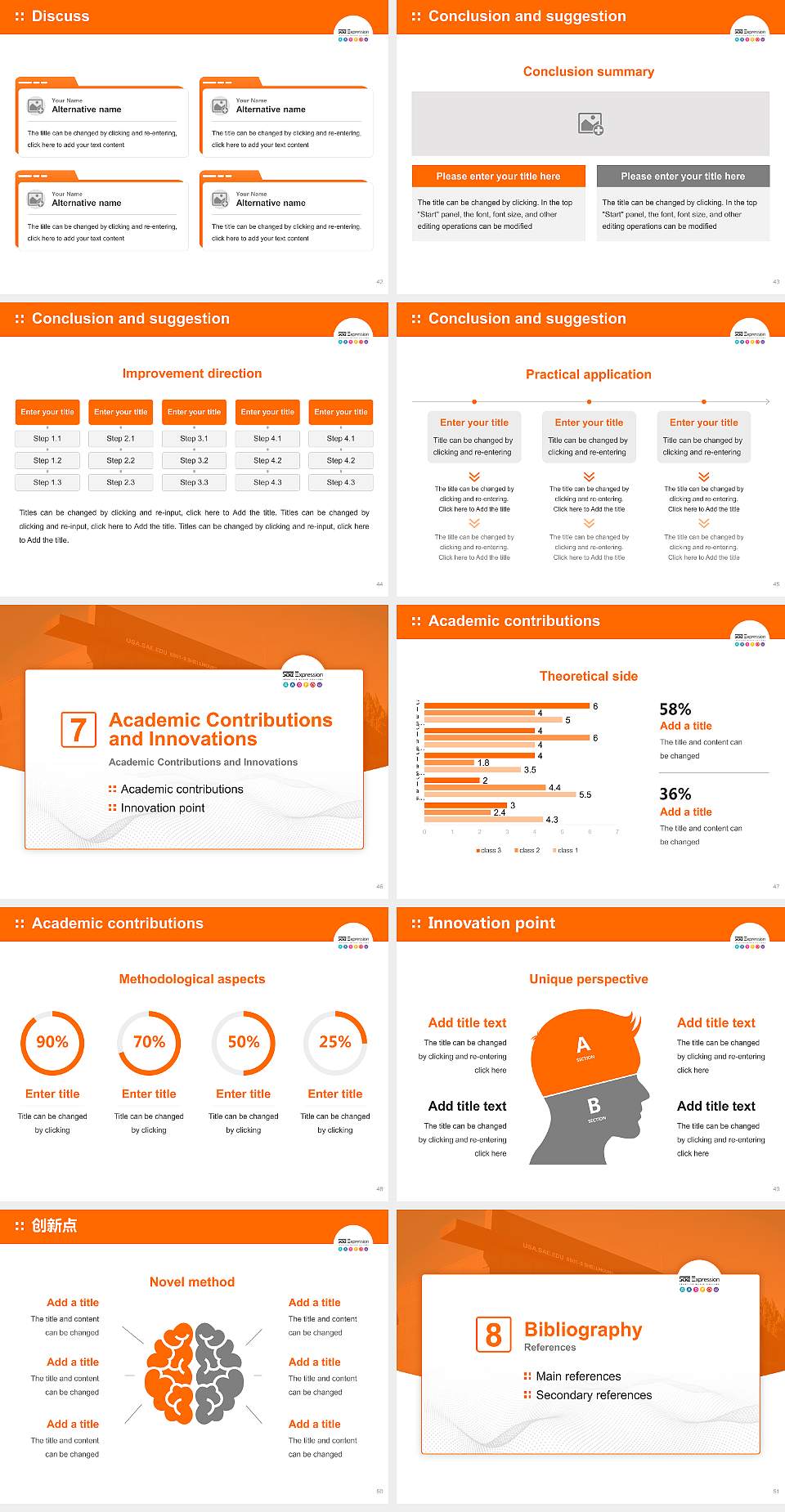 Sae Expression College Graduation Thesis Defense PPT Template4:3 ratio PPT effect preview image6