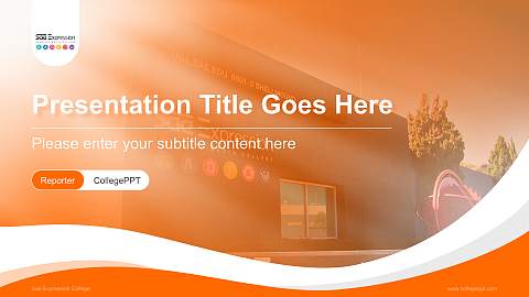 Sae Expression College Lecture Sharing and Networking Event PPT Template