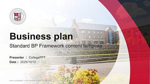Sacred Heart University Competition/Entrepreneurship Contest PPT Template