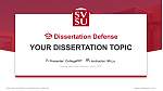 Saginaw Valley State University Pertahanan Tesis Templat PPT