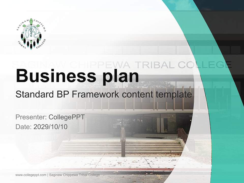 Saginaw Chippewa Tribal College Competition/Entrepreneurship Contest PPT Template4:3 ratio PPT effect preview image9