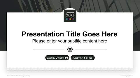 Sae Institute of Technology-Chicago National Scholarship Defense PPT Template