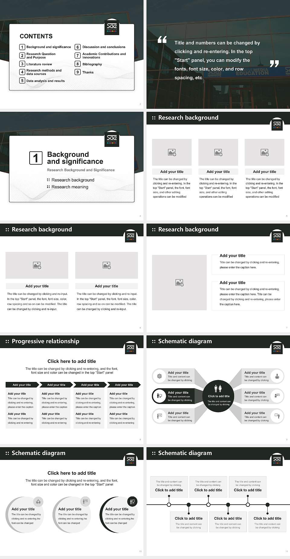 Sae Institute of Technology-Chicago Graduation Thesis Defense PPT Template4:3 ratio PPT effect preview image2
