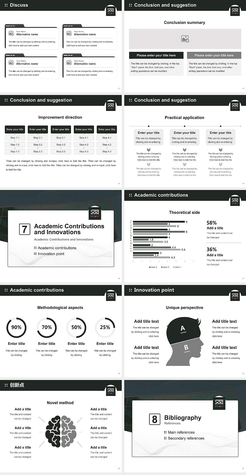 Sae Institute of Technology-Chicago Graduation Thesis Defense PPT Template4:3 ratio PPT effect preview image6