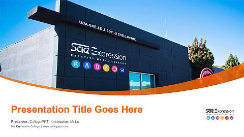 Sae Expression College Course/Courseware Creation PPT Template