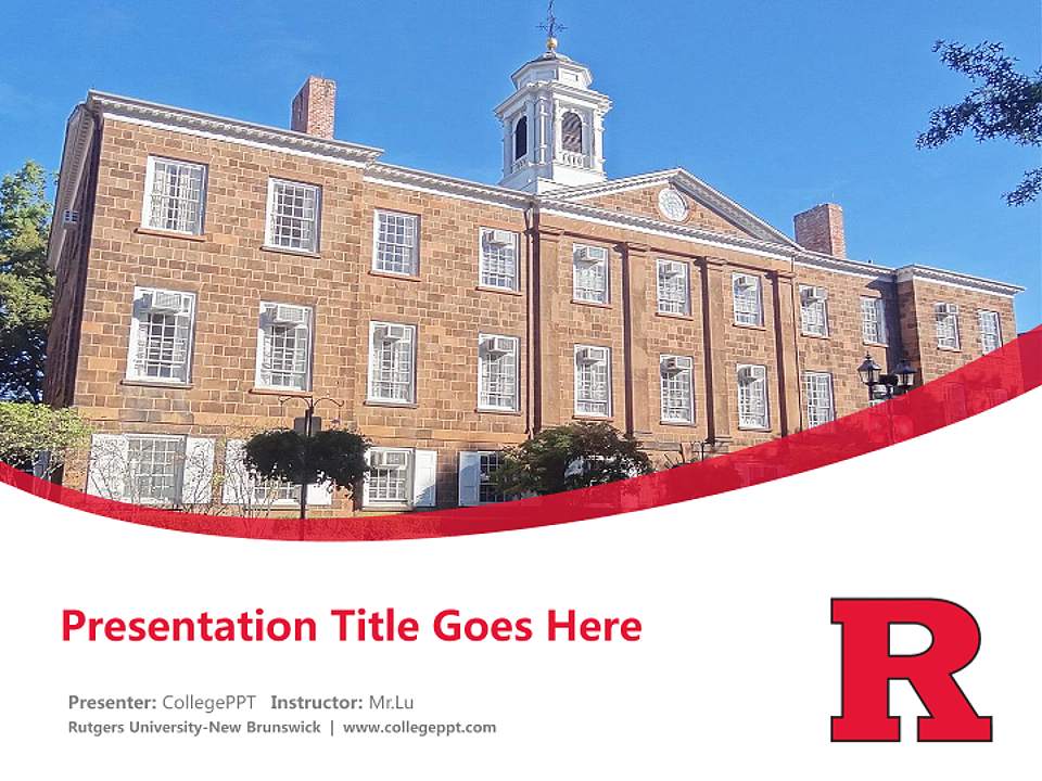 Rutgers University-New Brunswick Course/Courseware Creation PPT Template4:3 ratio PPT effect preview image5