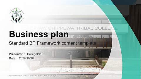 Saginaw Chippewa Tribal College Competition/Entrepreneurship Contest PPT Template