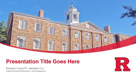 Rutgers University-New Brunswick Course/Courseware Creation PPT Template