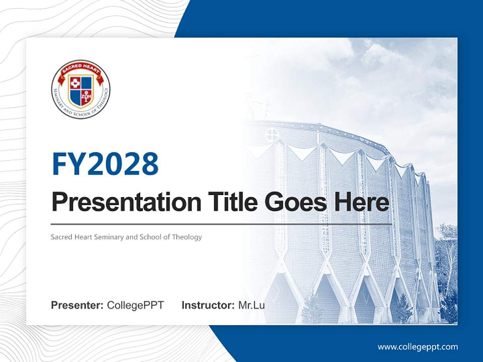 Sacred Heart Seminary and School of Theology Academic Presentation/Research Findings Report PPT Template4:3 ratio PPT effect preview image5