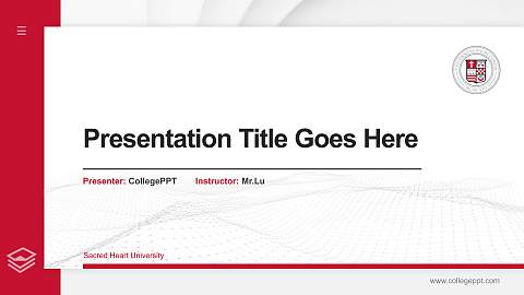 Sacred Heart University Thesis Proposal/Graduation Defense PPT Template