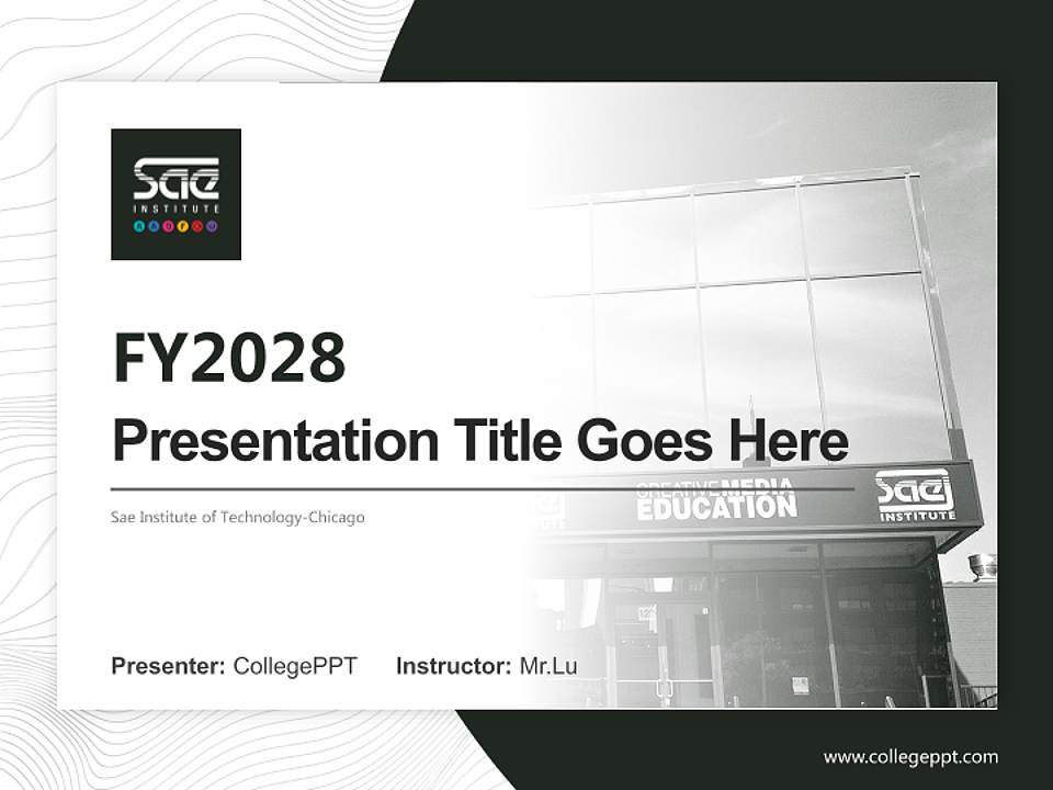 Sae Institute of Technology-Chicago Academic Presentation/Research Findings Report PPT Template4:3 ratio PPT effect preview image5