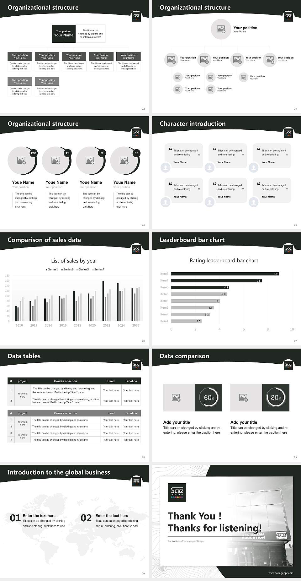 Sae Institute of Technology-Chicago Academic Presentation/Research Findings Report PPT Template4:3 ratio PPT effect preview image4