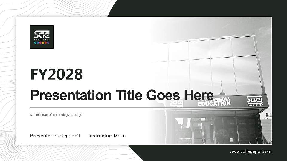 Sae Institute of Technology-Chicago Academic Presentation/Research Findings Report PPT Template16:9 ratio PPT effect preview image