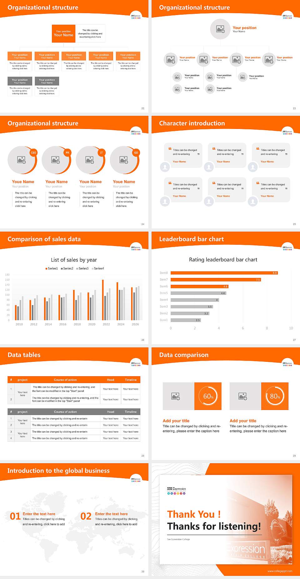 Sae Expression College Academic Presentation/Research Findings Report PPT Template4:3 ratio PPT effect preview image4