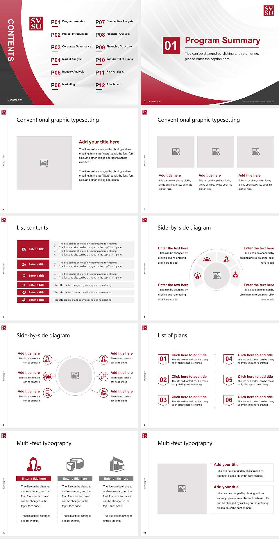 Saginaw Valley State University Competition/Entrepreneurship Contest PPT Template4:3 ratio PPT effect preview image2