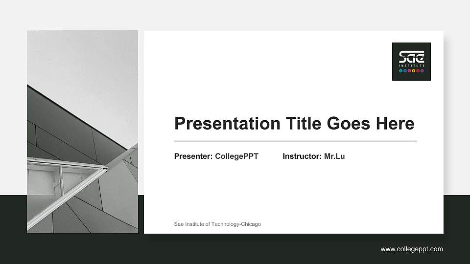 Sae Institute of Technology-Chicago General Purpose PPT Template16:9 ratio PPT effect preview image