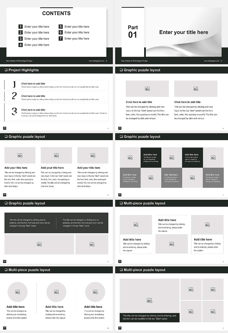Sae Institute of Technology-Chicago General Purpose PPT Template16:9 ratio PPT effect preview image2