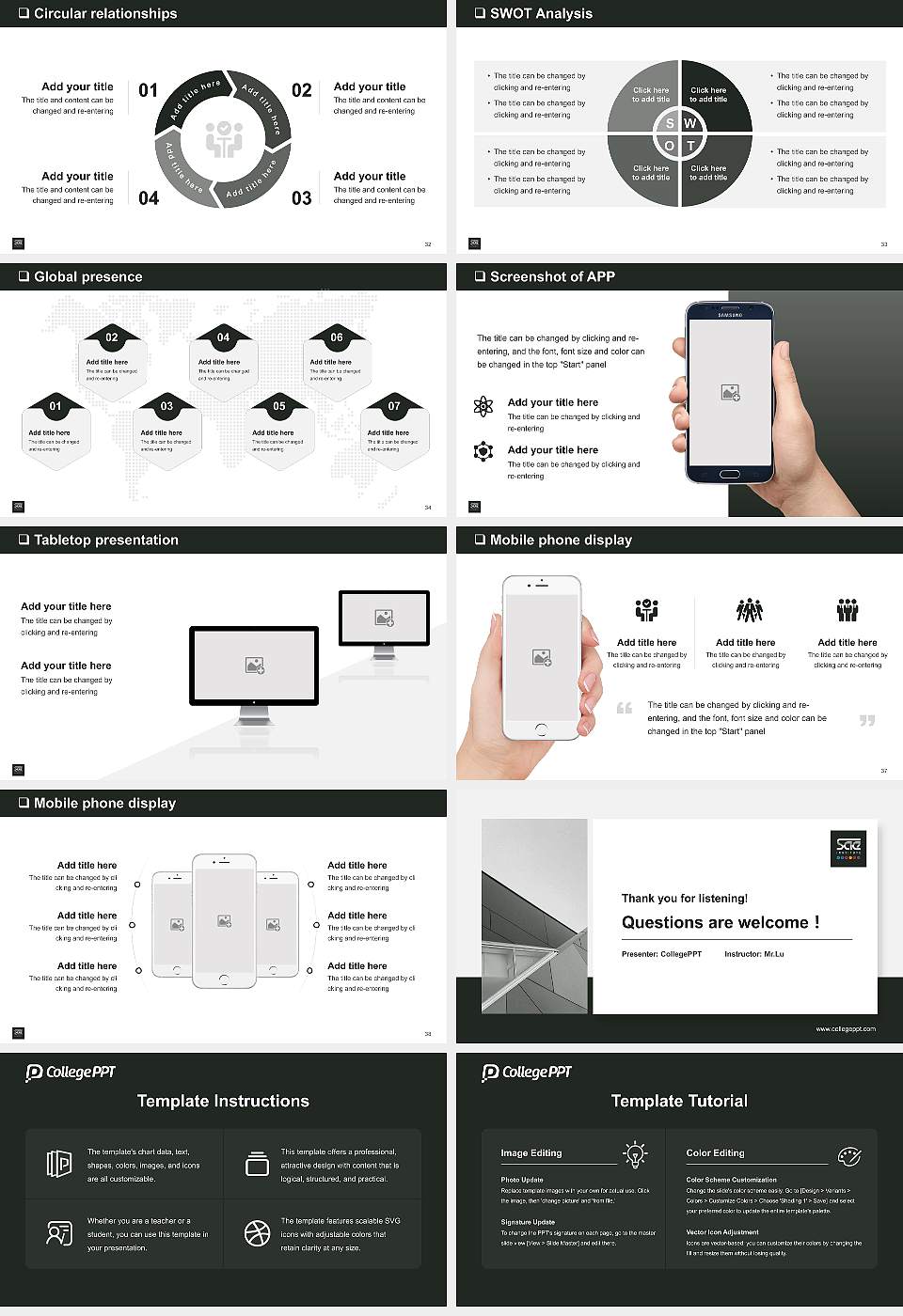 Sae Institute of Technology-Chicago General Purpose PPT Template16:9 ratio PPT effect preview image5