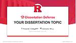罗格斯大学纽瓦克分校论文答辩PPT模板