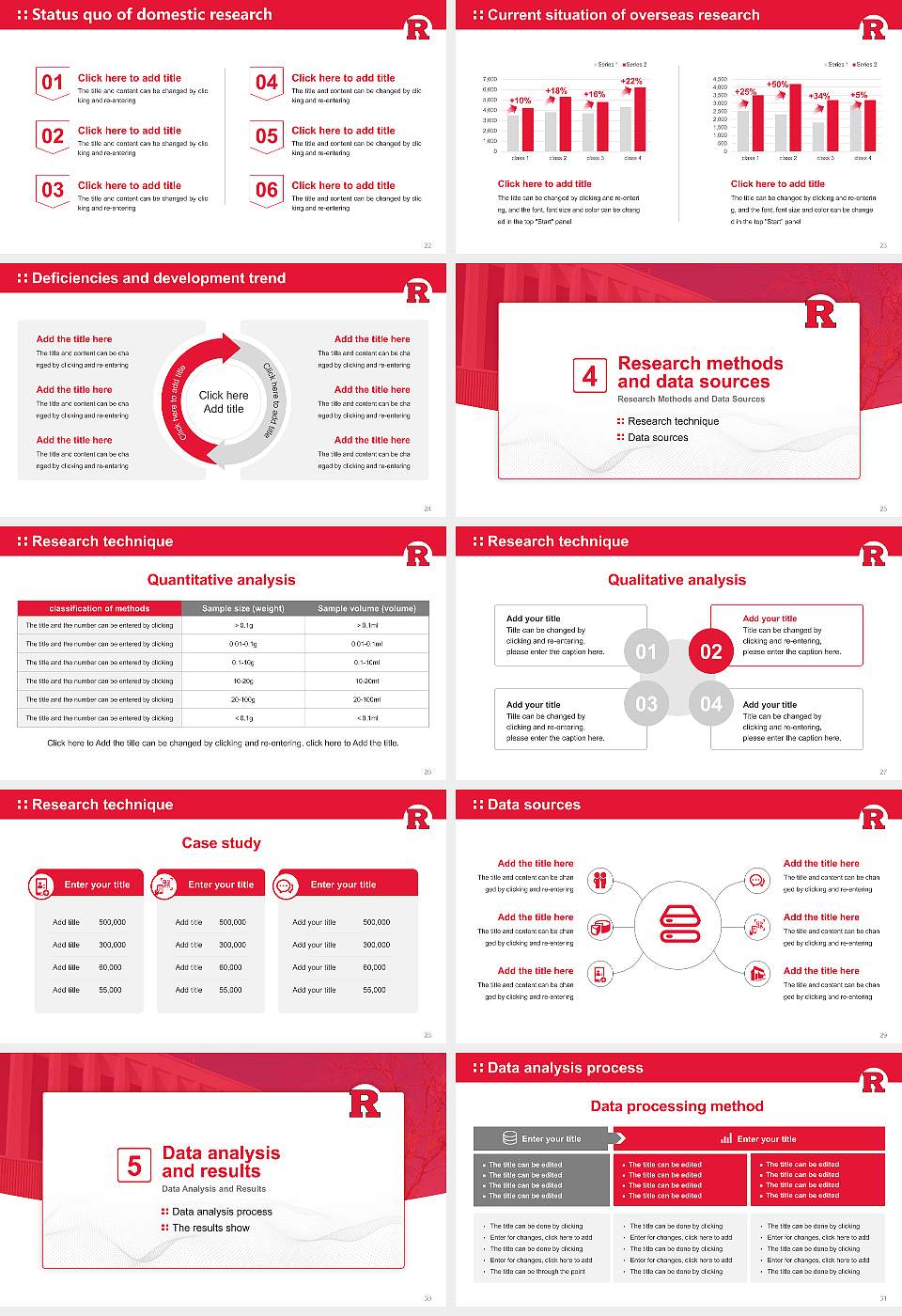 Rutgers University-Newark Graduation Thesis Defense PPT Template16:9 ratio PPT effect preview image4