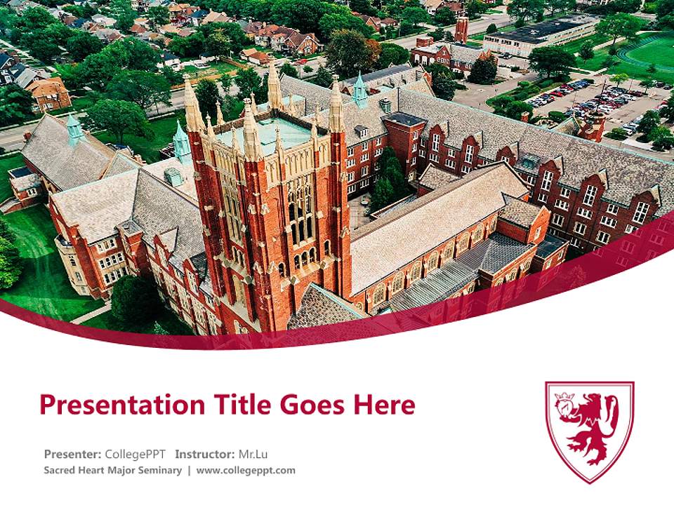 Sacred Heart Major Seminary Course/Courseware Creation PPT Template4:3 ratio PPT effect preview image5