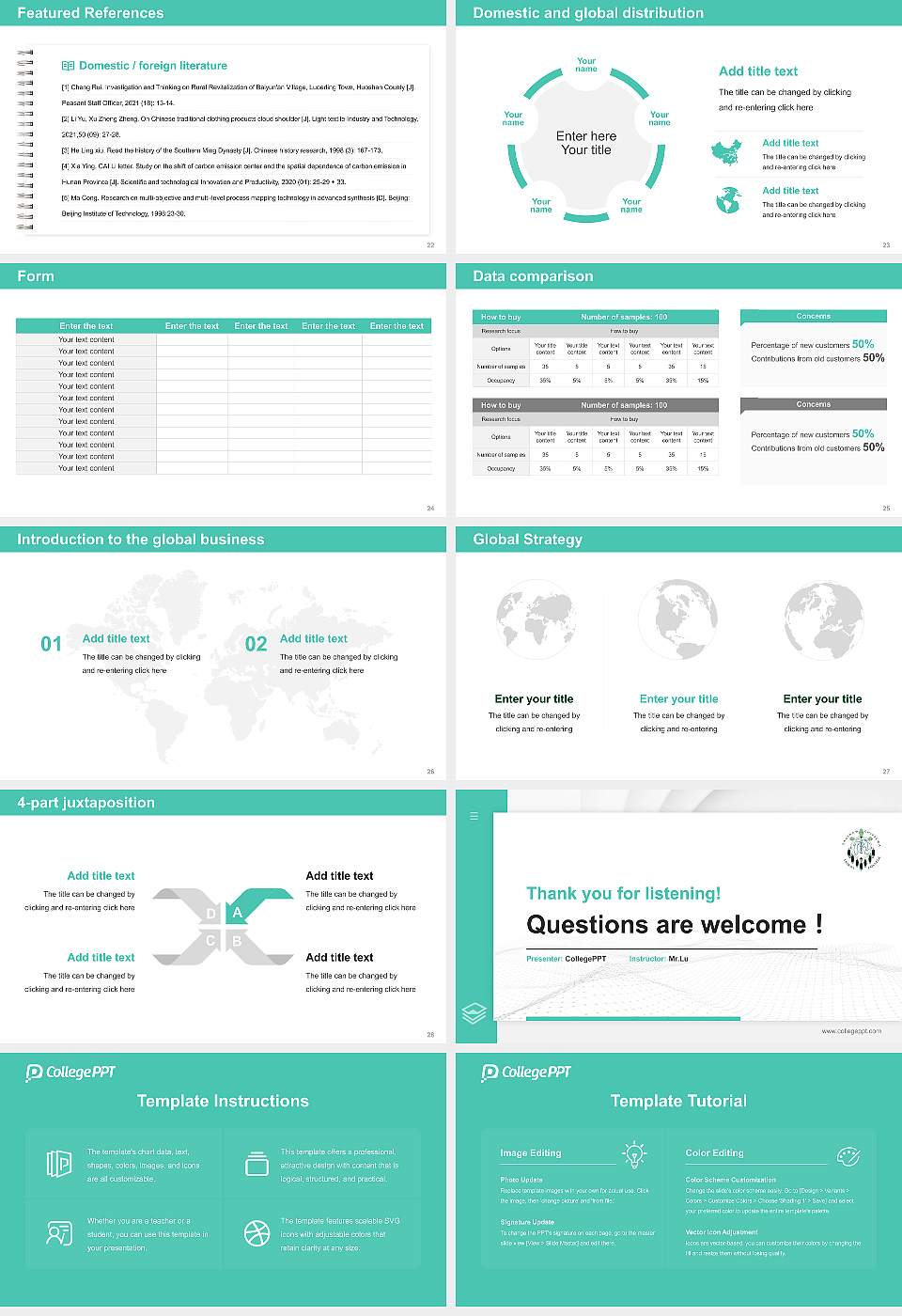 Saginaw Chippewa Tribal College Thesis Proposal/Graduation Defense PPT Template16:9 ratio PPT effect preview image4