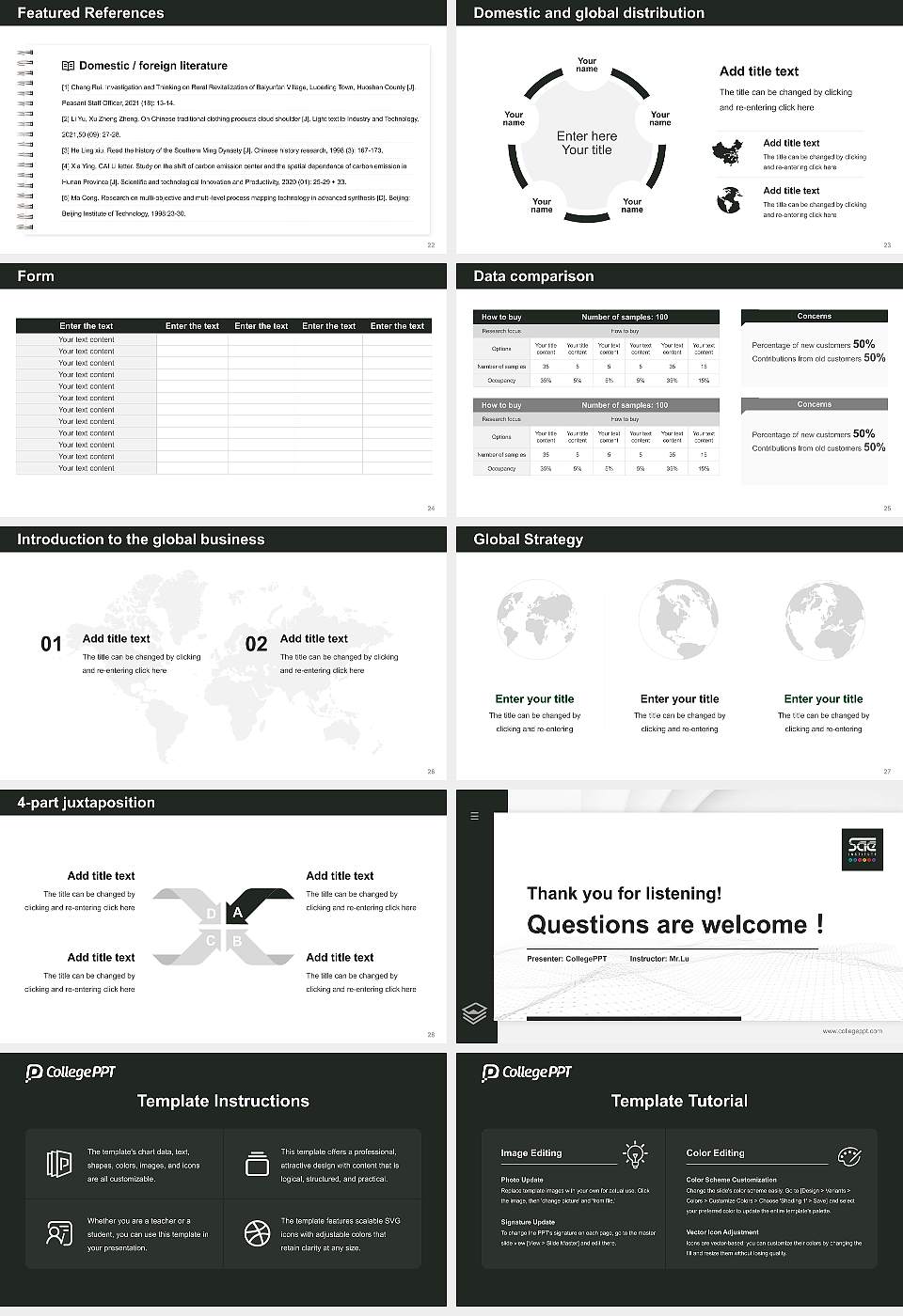 Sae Institute of Technology-Chicago Thesis Proposal/Graduation Defense PPT Template16:9 ratio PPT effect preview image4