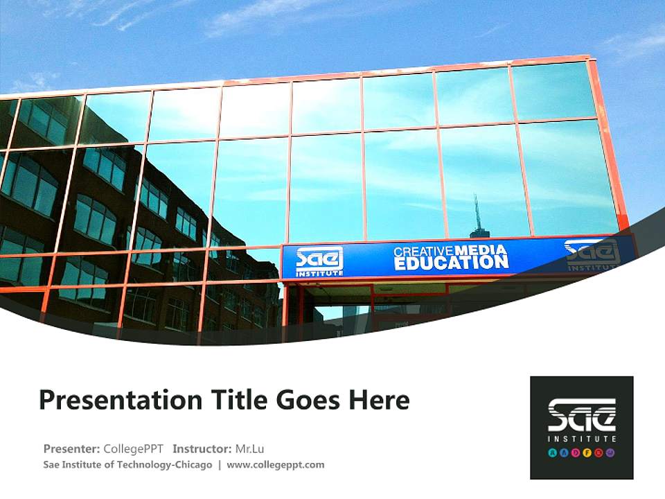 Sae Institute of Technology-Chicago Course/Courseware Creation PPT Template4:3 ratio PPT effect preview image5