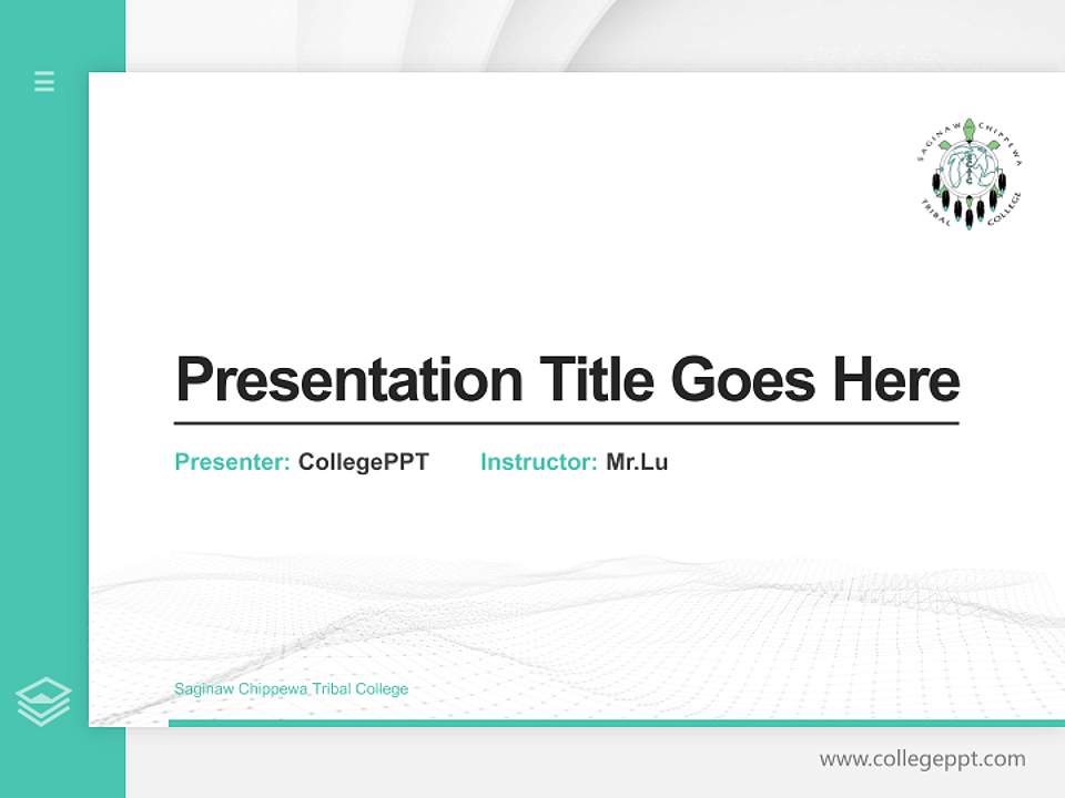 Saginaw Chippewa Tribal College Thesis Proposal/Graduation Defense PPT Template4:3 ratio PPT effect preview image5