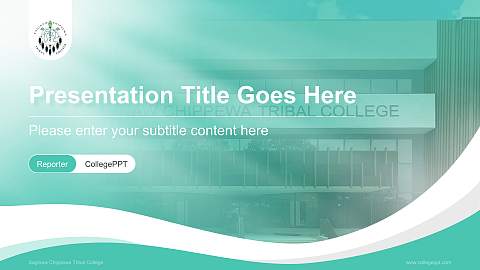 Saginaw Chippewa Tribal College Lecture Sharing and Networking Event PPT Template