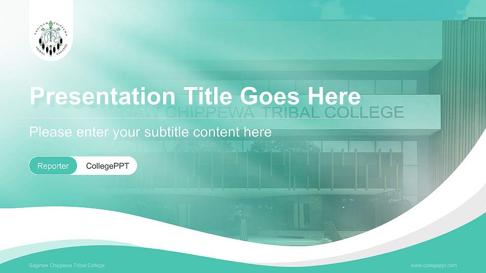 Saginaw Chippewa Tribal College Lecture Sharing and Networking Event PPT Template16:9 ratio PPT effect preview image
