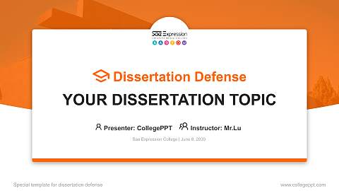 Sae Expression College Graduation Thesis Defense PPT Template