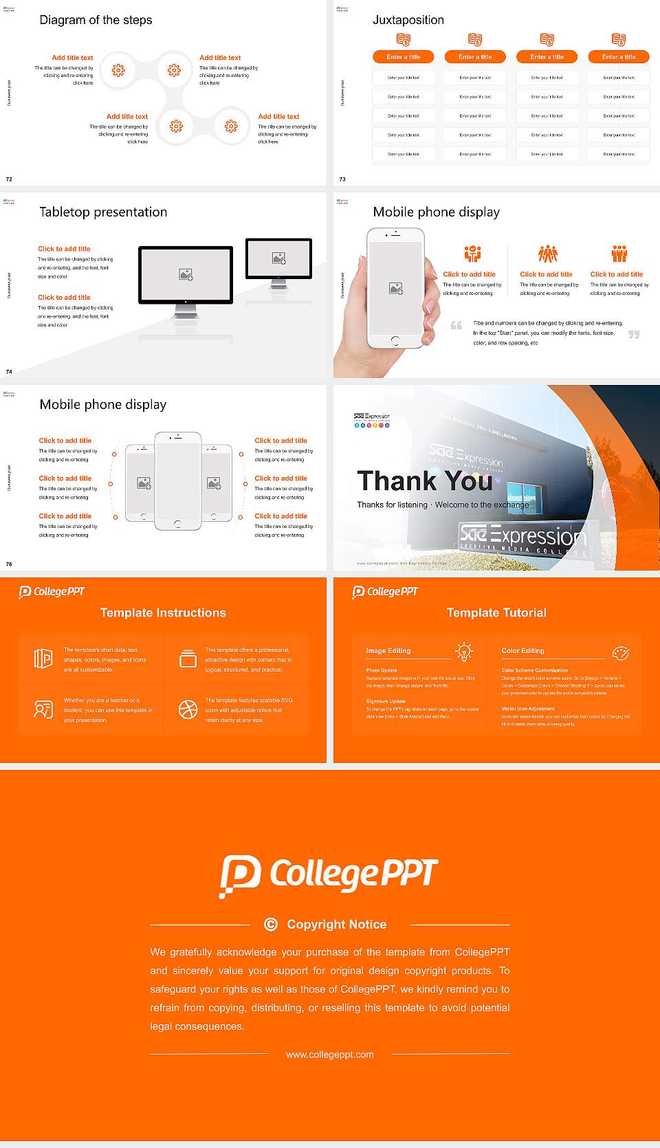Sae Expression College Competition/Entrepreneurship Contest PPT Template16:9 ratio PPT effect preview image9