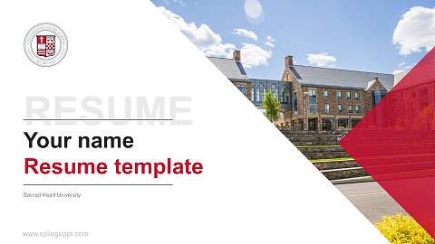 Sacred Heart University Resume PPT Template