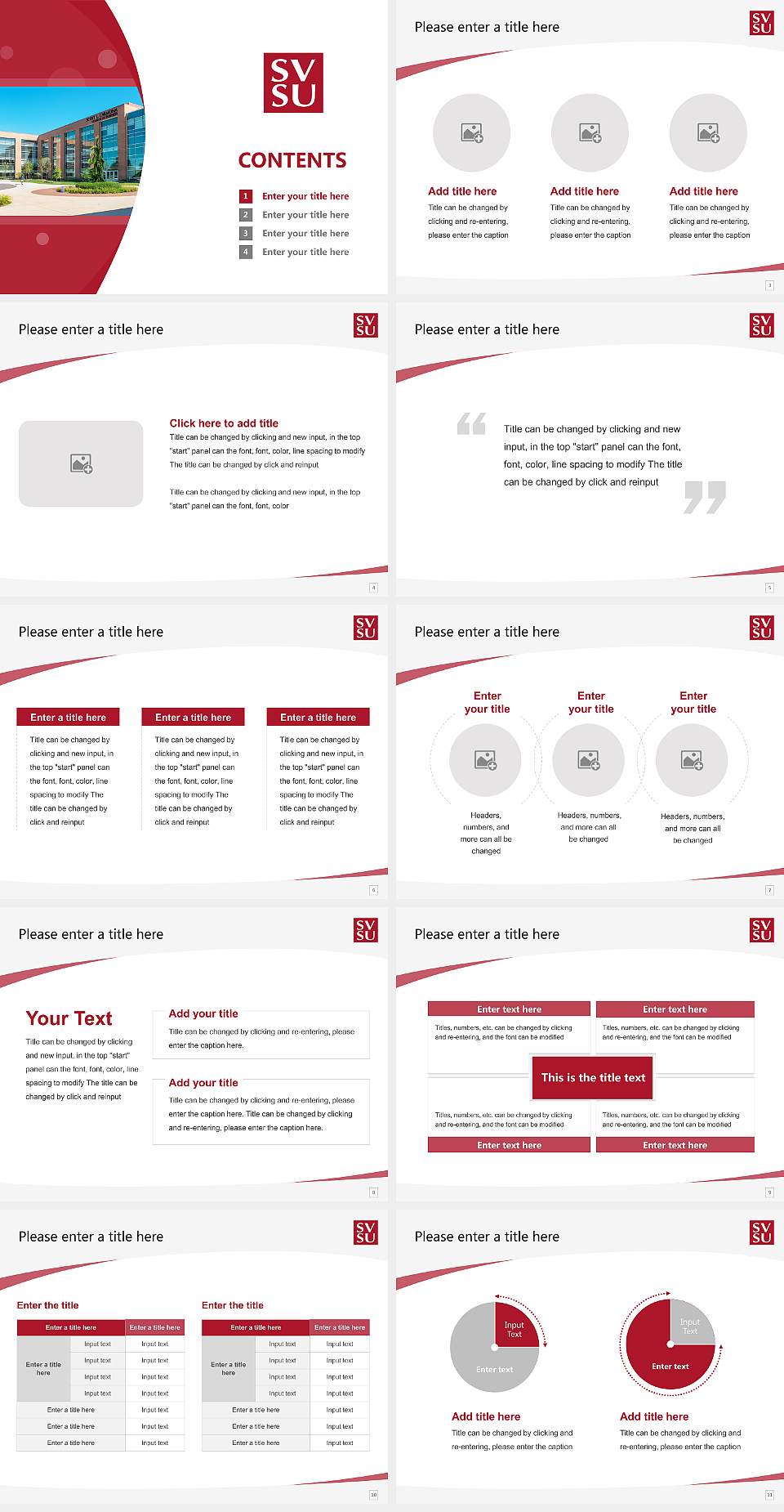 Saginaw Valley State University Course/Courseware Creation PPT Template4:3 ratio PPT effect preview image2