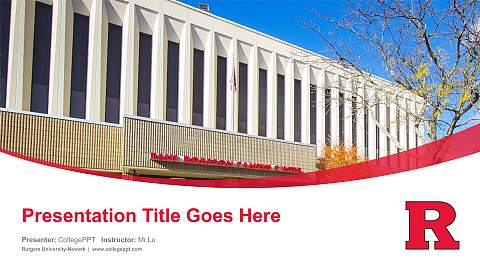 Rutgers University-Newark Course/Courseware Creation PPT Template