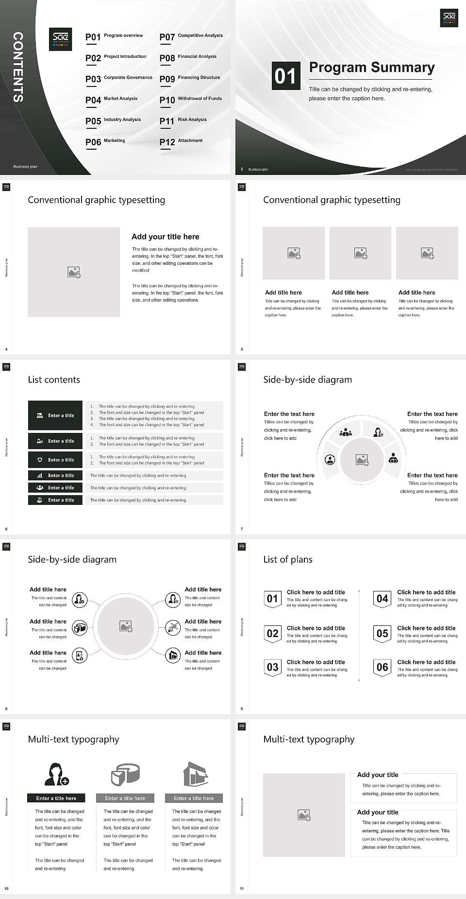 Sae Institute of Technology-Chicago Competition/Entrepreneurship Contest PPT Template4:3 ratio PPT effect preview image2