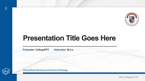 Sacred Heart Seminary and School of Theology Thesis Proposal/Graduation Defense PPT Template