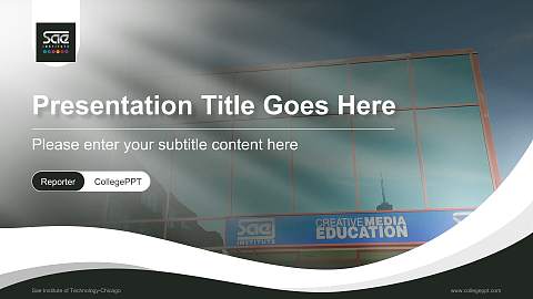 Sae Institute of Technology-Chicago Lecture Sharing and Networking Event PPT Template