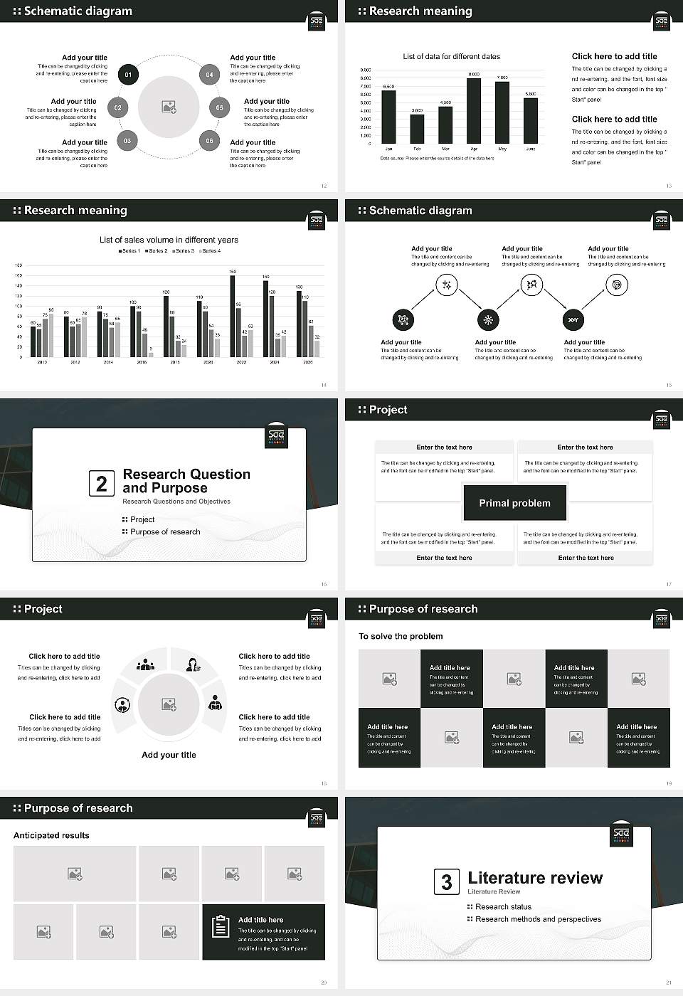 Sae Institute of Technology-Chicago Graduation Thesis Defense PPT Template16:9 ratio PPT effect preview image3