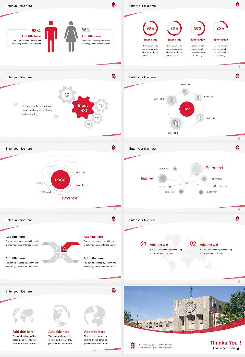 St. John’S University-New York Course/Courseware Creation PPT Template16:9 ratio PPT effect preview image4