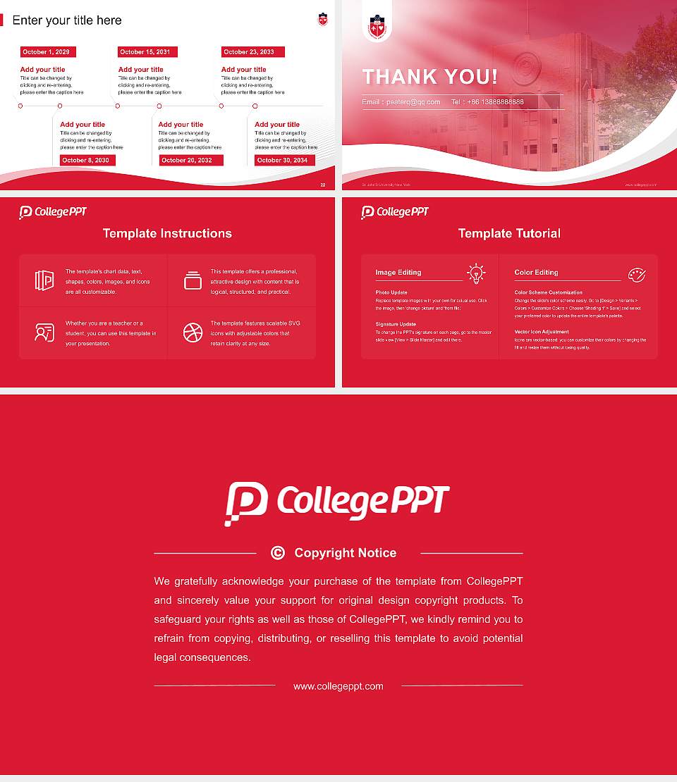 St. John’S University-New York Lecture Sharing and Networking Event PPT Template16:9 ratio PPT effect preview image4